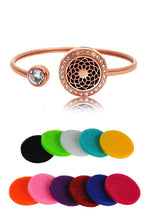 Load image into Gallery viewer, Rose Gold Dream Catcher Aromatherapy Bangle