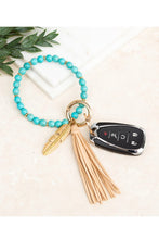 Load image into Gallery viewer, Boho Stone Key Ring Bracelet