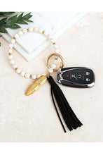 Load image into Gallery viewer, Boho Stone Key Ring Bracelet