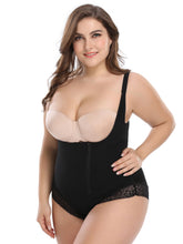 Load image into Gallery viewer, Lace Trim Plus Size Shapewear Bodysuit