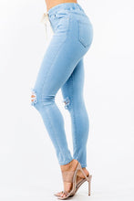 Load image into Gallery viewer, BANDED HIGH WAIST SKINNY JEANS