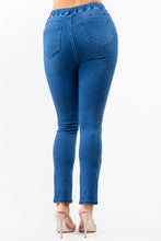 Load image into Gallery viewer, BANDED HIGH WAIST SKINNY JEANS
