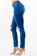 Load image into Gallery viewer, BANDED HIGH WAIST SKINNY JEANS