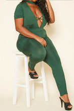 Load image into Gallery viewer, Plus Size Deep V Neck Bodycon Jumpsuit