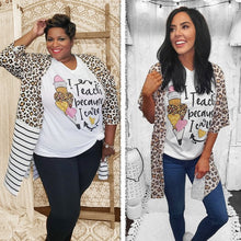 Load image into Gallery viewer, I Teach Because I Care V-Neck T-Shirt