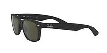 Load image into Gallery viewer, Ray-Ban RB2132 New Wayfarer Sunglasses, Black Rubber/Green, 52 mm