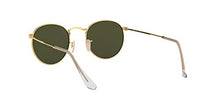 Load image into Gallery viewer, Ray-Ban RB3447 Round Metal Sunglasses, Gold/Green, 53 mm