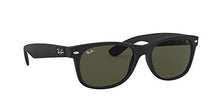Load image into Gallery viewer, Ray-Ban RB2132 New Wayfarer Sunglasses, Black Rubber/Green, 52 mm