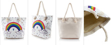 Load image into Gallery viewer, Rainbow and Clouds Tote Bag