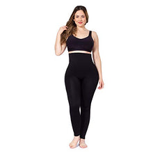 Load image into Gallery viewer, Shapermint High Waisted Leggings for Women - Tummy Control and Full Body Shaping Large Black