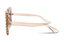 Load image into Gallery viewer, FEISEDY Women Sparkling Crystal Sunglasses Oversized Square Thick Frame B2283
