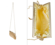 Load image into Gallery viewer, Rhinestone Pave Clutch and Crossbody Bag with Hook Accent