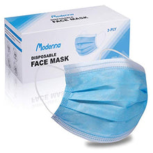 Load image into Gallery viewer, Modenna Face Mask Disposable Blue 50Pcs