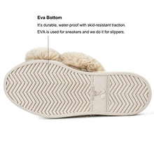 Load image into Gallery viewer, HALLUCI Women's Cross Soft Plush Fleece House Indoor or Outdoor Slippers (9-10, Camel)