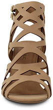 Load image into Gallery viewer, Marco Republic Casablanca Women's Open Toe Strappy Laser Cutout Caged Chunky High Heels Dress Sandals - (Sand NB)