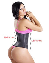 Load image into Gallery viewer, Lady Slim Fajas Colombiana Latex Waist Trainer Cincher Trimmer Corset Weight Loss Shaper Black