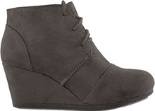 Load image into Gallery viewer, MARCOREPUBLIC Galaxy Womens Wedge Boots - (Charcoal)