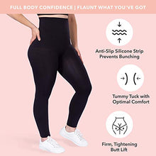 Load image into Gallery viewer, Shapermint High Waisted Leggings for Women - Tummy Control and Full Body Shaping Large Black