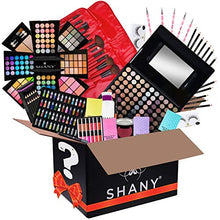 Load image into Gallery viewer, SHANY Gift Surprise - AMAZON EXCLUSIVE - All in One Makeup Bundle - Includes Pro Makeup Brush Set, Eyeshadow Palette,Makeup Set or Lipgloss Set
