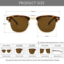 Load image into Gallery viewer, SUNGAIT 80s Sunglasses Retro Semi Rimless for Men Women (Amber Frame/Brown Lens) 3016 HPKC