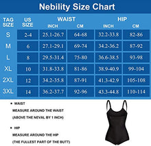 Load image into Gallery viewer, Nebility Women Waist Trainer Bodysuit Slim Full Body Zipper Shapewear Latex Open Bust Corset (L, Black)