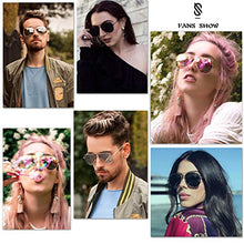 Load image into Gallery viewer, SOJOS Classic Aviator Polarized Sunglasses Mirrored UV400 Lens SJ1054 with Black Frame/Silver Mirrored Lens