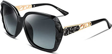 Load image into Gallery viewer, FEISEDY Classic Polarized Women Sunglasses Sparkling Composite Frame B2289