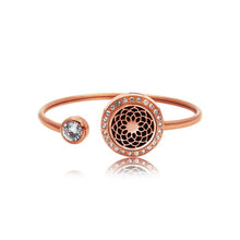 Load image into Gallery viewer, Rose Gold Dream Catcher Aromatherapy Bangle