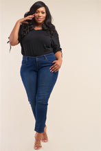 Load image into Gallery viewer, Plus Size Low-Mid Rise Straight Cut Denim Pants - Size 18 Available