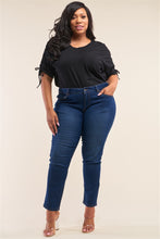 Load image into Gallery viewer, Plus Size Low-Mid Rise Straight Cut Denim Pants - Size 18 Available