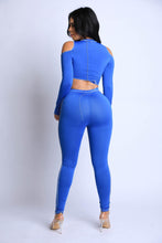 Load image into Gallery viewer, Reverse Cover Stitched 2PC Top and Bottom Set