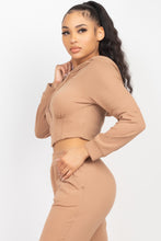 Load image into Gallery viewer, Zip-up Corset Hoodie & Jogger Pants Set