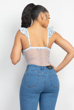 Load image into Gallery viewer, Sweetheart Cut-out Cami Ruffled Bodysuit