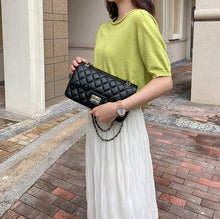 Load image into Gallery viewer, Women's Classic Quilted Double Flap Shoulder Crossbody Leather Bag