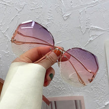 Load image into Gallery viewer, Popsassy Round Designer Gradient Rimless Sunglasses