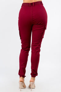 JOGGER PANTS WITH POACKETS AND BELT