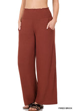 Load image into Gallery viewer, SMOCKED WAISTBAND LOUNGE PANTS
