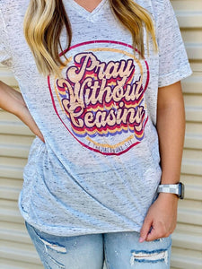 Pray Without Ceasing V Neck