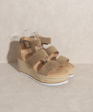 Load image into Gallery viewer, OASIS SOCIETY Slyvie   Double Strap Wedge Heel
