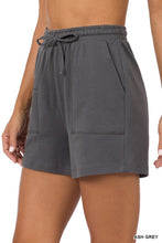 Load image into Gallery viewer, COTTON DRAWSTRING WAIST SHORTS
