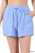 Load image into Gallery viewer, COTTON DRAWSTRING WAIST SHORTS
