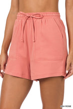 Load image into Gallery viewer, COTTON DRAWSTRING WAIST SHORTS
