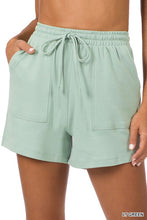 Load image into Gallery viewer, COTTON DRAWSTRING WAIST SHORTS
