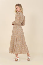 Load image into Gallery viewer, Fit and Flare Floral Maxi Dress
