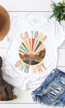 Load image into Gallery viewer, Retro go your own way lyric graphic tee
