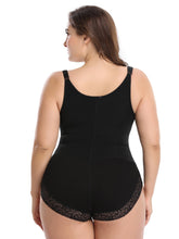 Load image into Gallery viewer, Lace Trim  Plus Size Shapewear Bodysuit
