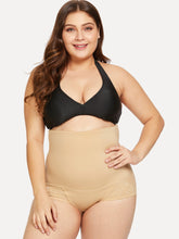 Load image into Gallery viewer, Scalloped Trim Plus Size Shapewear Panty
