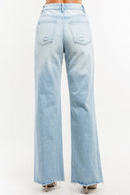 Load image into Gallery viewer, HIGH WAIST WIDE LEG DENIM PANTS
