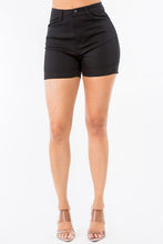 Load image into Gallery viewer, HIGH WAIST SKINNY TWILL SHORTS
