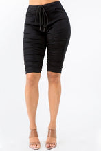 Load image into Gallery viewer, PLUS SIZE HIGH WAIST SHIRRED FRONT SHORTS
